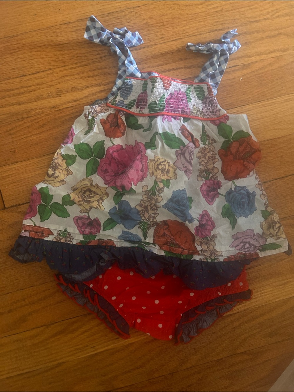 Baby Girls Matilda Jane Floral Smocked Sundress Top with matching bottoms set